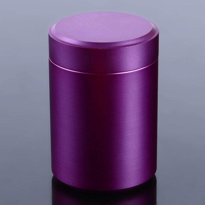 Aluminum Herb Stash Jar Airtight Smell Proof Stainless Steel Tea Container Box