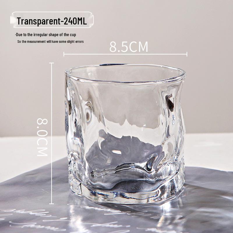 Elegant Glacier Textured Whiskey and Cold Drink Glass 190ml