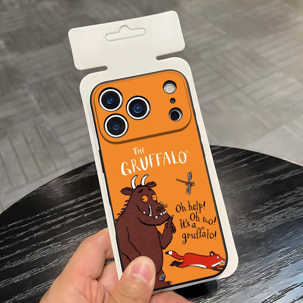 T-The G-Gruffalo Phone Case For IPhone 17 Air 16 E Pro Max 15 14 13 Mini 12 Pro 11 Max Plus Black Soft Shell