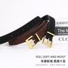 Womens Genuine Suede Leather Belt With Zinc Alloy Pin Buckle Slim 2.8cm Width Vintage Retro Style Casual Office Dating