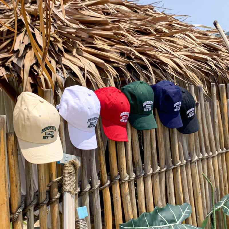 Women s Cotton Embroidered Ball Cap Street Baseball Cap Red