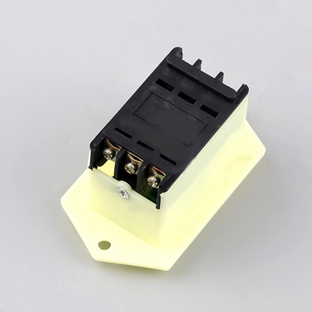 5A 3 Phase Locking ON/Off Power Push Electrical 5A ON/OFF Control Push Button for Bench Drills Sanders Cutters