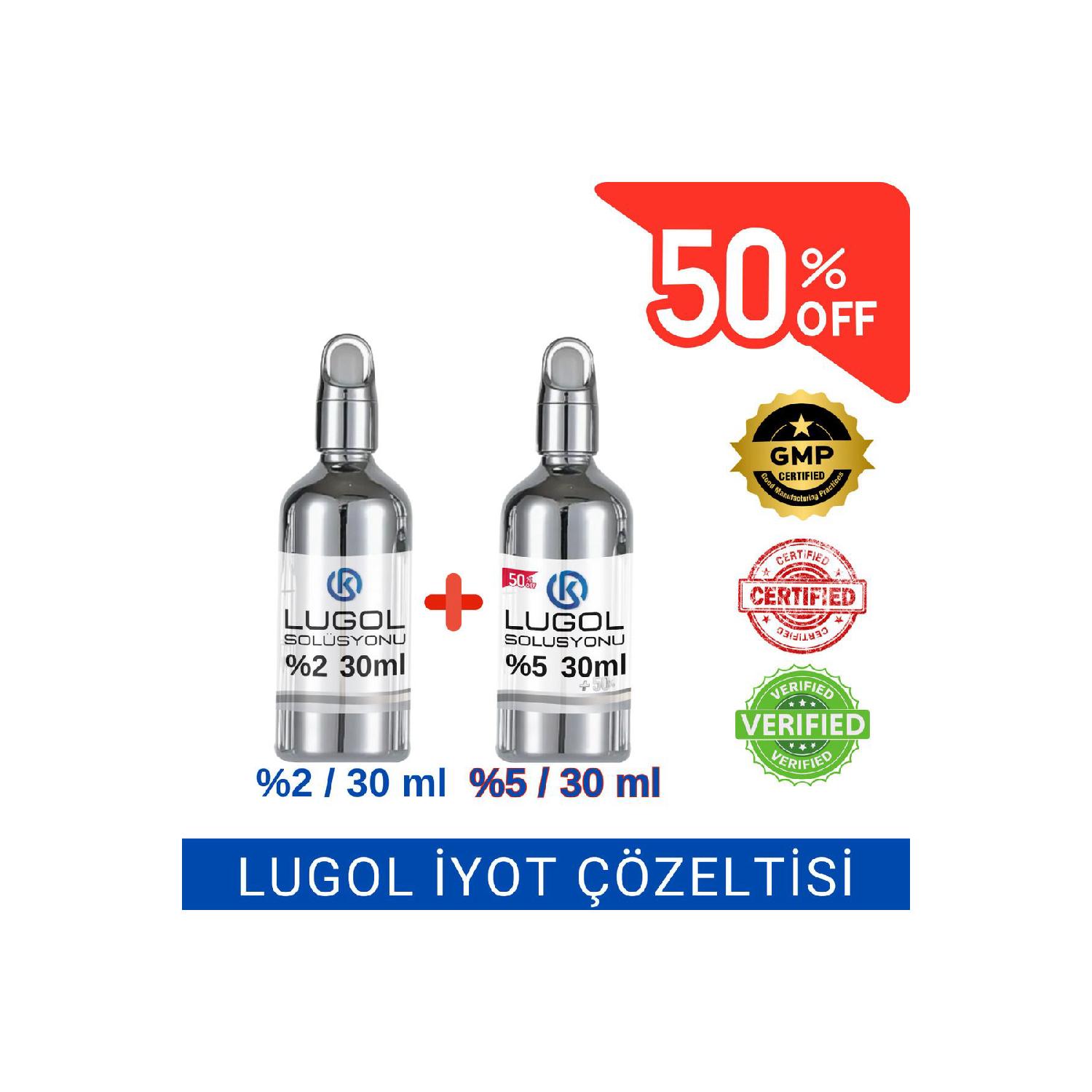 

Lugol Iodine Solution 2 30% Ml And 5 30% Ml / Drop / Drop / Lugol Iodine Solution