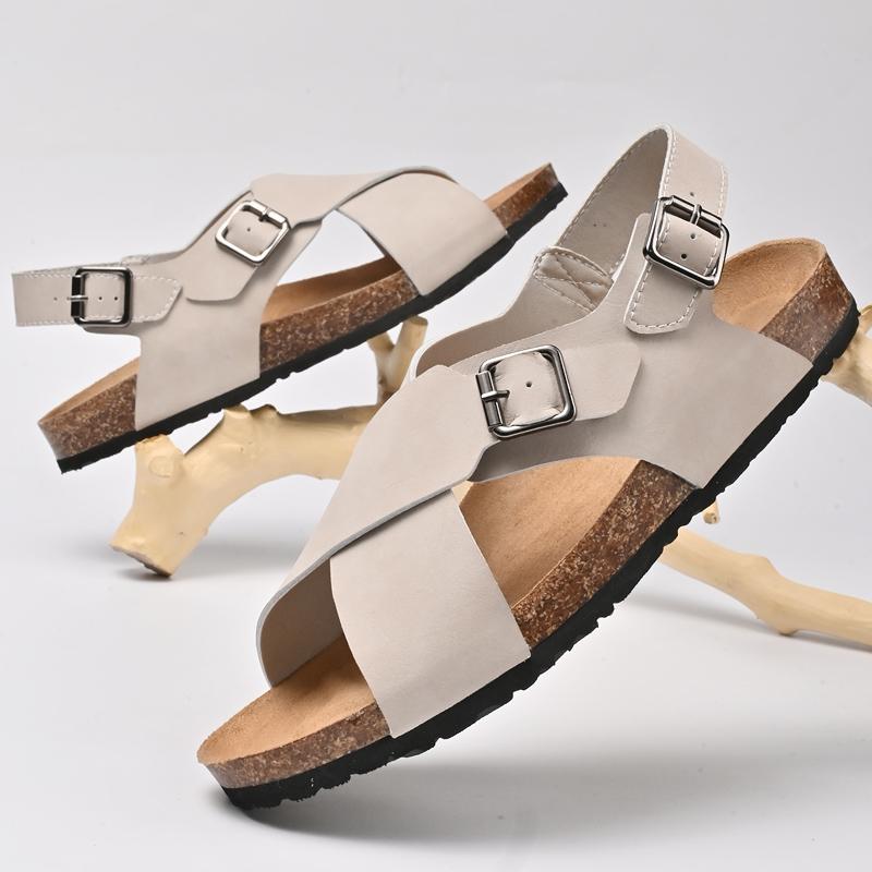 

Мода Мода Мужская Летняя Обувь Дышащие пляжные Сандалии Мужские Ручной работы Дышащие и удобные сандалии Уличные Большие размеры 38-46 46 бежевый