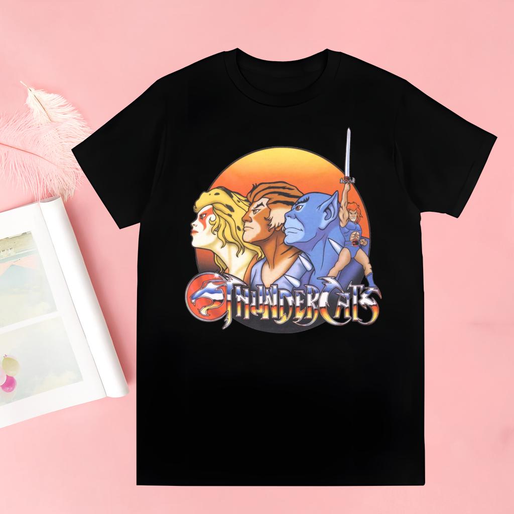 Thundercats Thunder Cats Lion Cat Thunder Cartoon Harajuku Man T Shirts Tees Shirt Tops Short-Sleeved Aesthetic Anime T Shirt