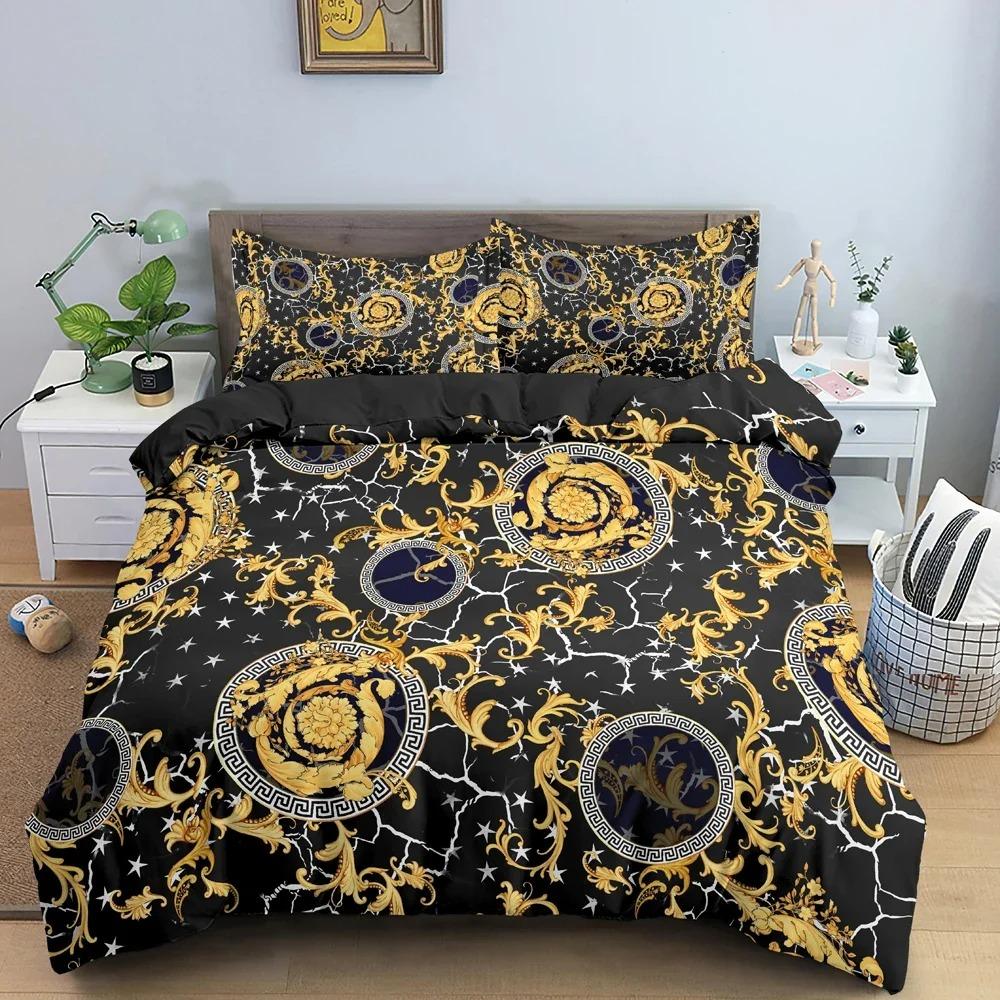 3D Chain Pattern Bedding Set Duvet Cover Comforter Covers For Bedroom Twin King Size Soft Quilt Cover With Pillowcase