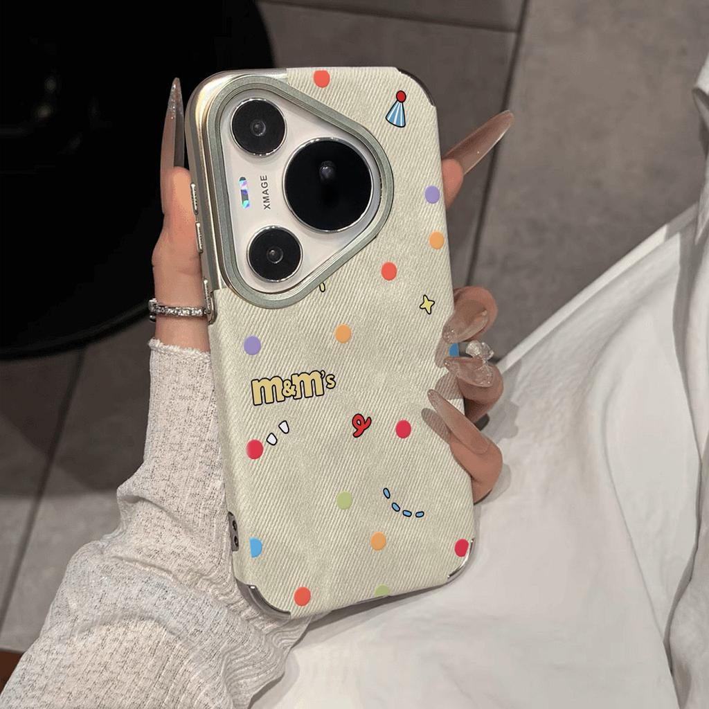 Applicable To Huawei Pura80 Mobile Phone Case Design Sense Niche HUAWEIpura70pro New P60 Three-dimensional M Bean
