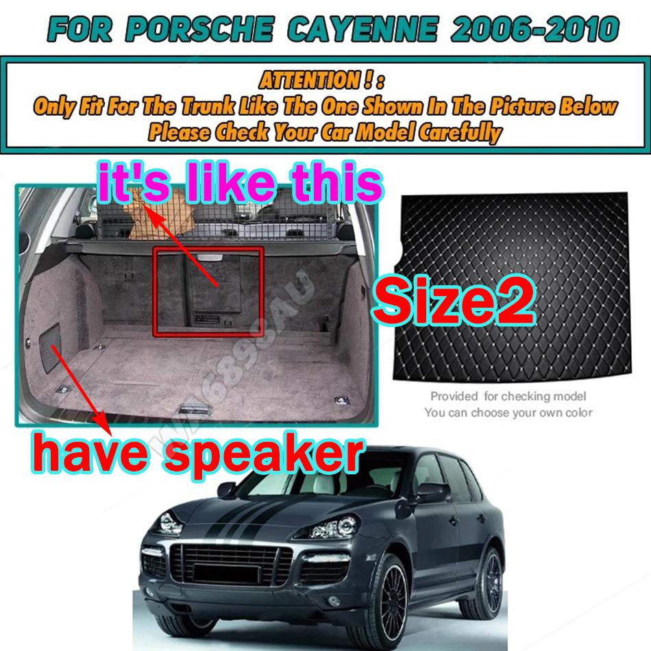 3D Surrounding Design Car Trunk Mat For Porsche Cayenne 2006 2007 2008 2009 2010 Cargo Liner Carpet Interior Accessories Cover