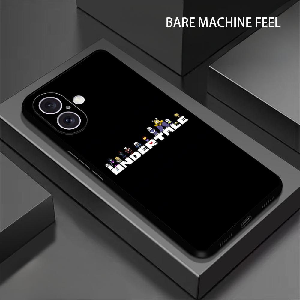 Popular Pixel Game Undertale Phone Case For iPhone 16 15 14 13 12 11 X XR XS 8 Plus Mini Pro Max Soft black Shockproof Cover