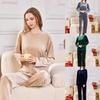 Autumn Winter Women's New Pajamas Homewear Suit Gold Velvet Long-Sleeved Long Pants Pajamas Homewear
