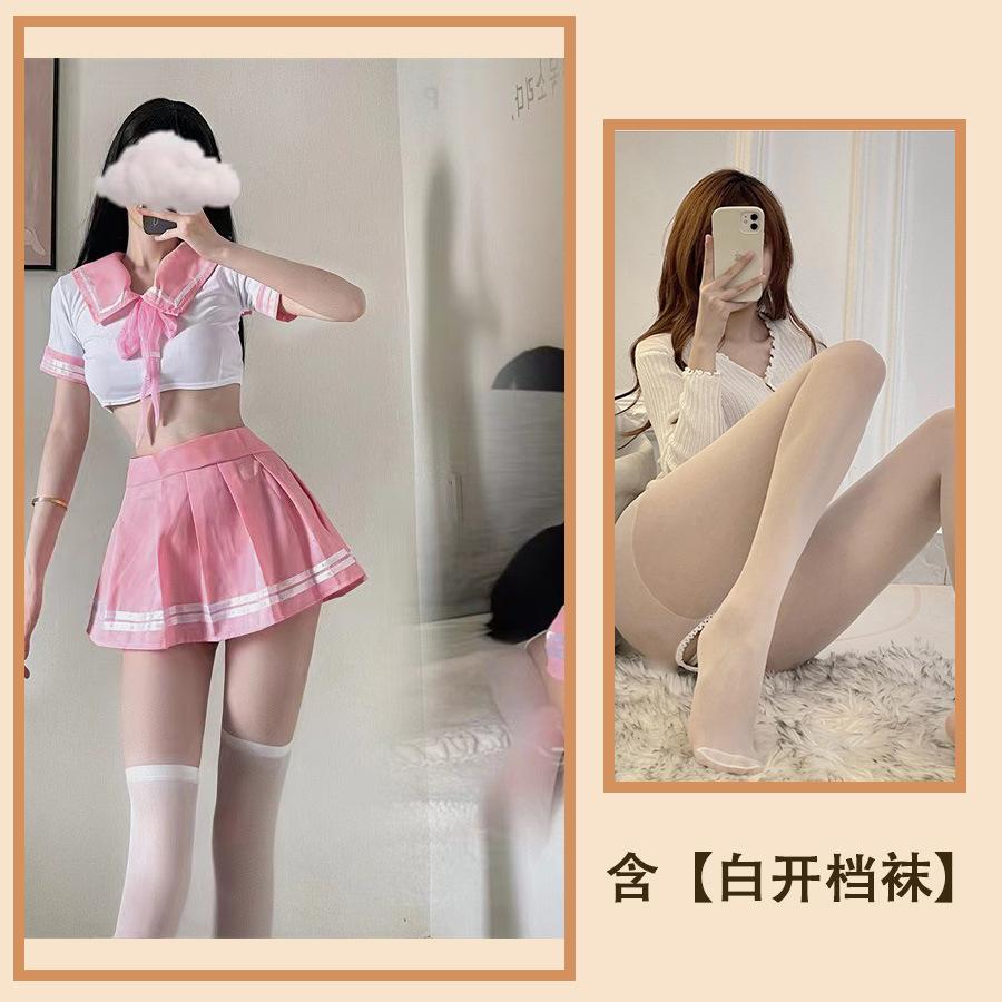 Sex Lingerie Cosplay Sexy Uniform Seduction Tight Student Miniskirt Sailor Live Game Suit