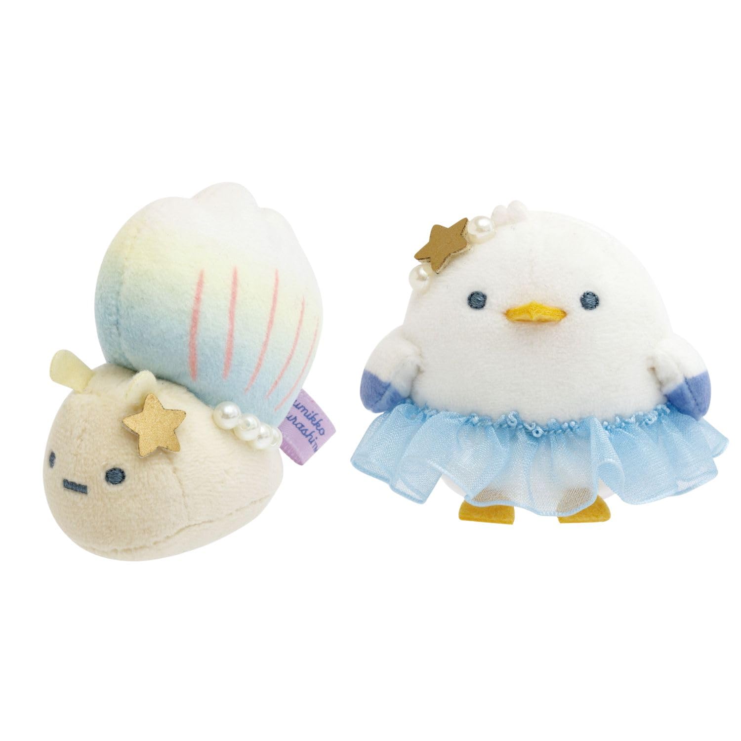 

Sumikkogurashi Mini Plush Toy Fake Snail Sea Sea Limited Edition San-X Penguin Lagoon Set & Cat, Shell, Summer, Cute, Soothing,