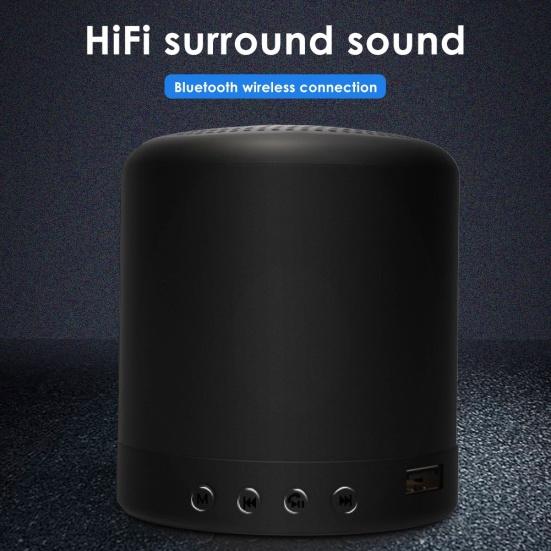 Portable Mini Wireless Bluetooth-compatible Hands-free USB TF AUX FM Speaker Music Player