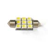 Auto LED Leselampe 5050 6SMD Kennzeichenbeleuchtung Dachleuchte Doppelspitzenleuchte C5W 31 36 39 41MM