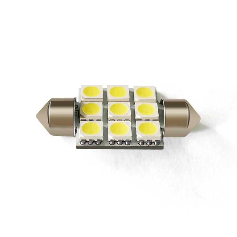 Auto LED Leselampe 5050 6SMD Kennzeichenbeleuchtung Dachleuchte Doppelspitzenleuchte C5W 31 36 39 41MM