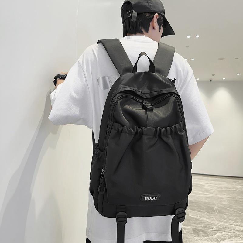Sac à dos décontracté simple grande capacité sac à dos de voyage tendance sac d'école pour lycéen étudiant