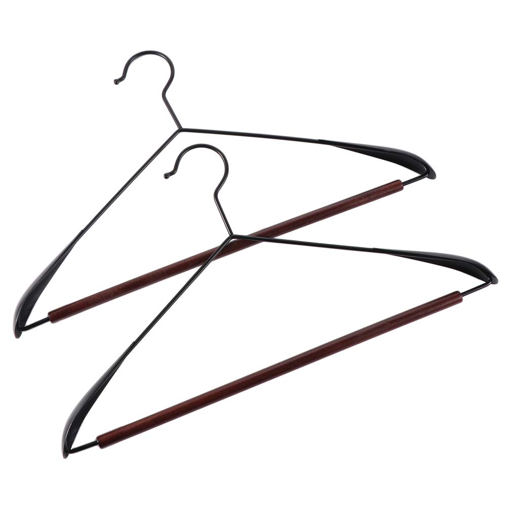 3PCS Thickened Beech Wood Hanger Light Luxury Anti Slip Hanger Traceless Hanger  Clothing Store