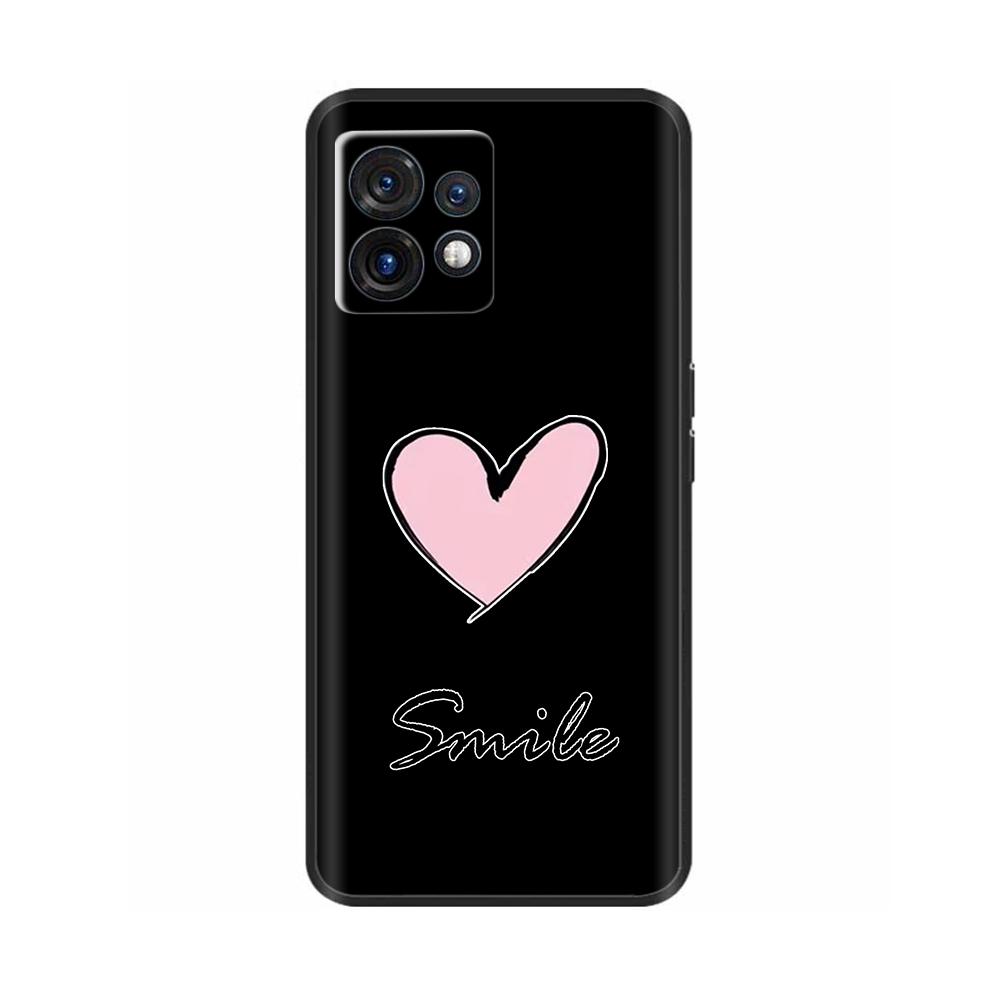 For Motorola Edge 40 Pro Phone Case Lovely Heart Soft Liquid Silicone Back Cover For Motorola Edge 40 Edge40 Neo Fundas Shells