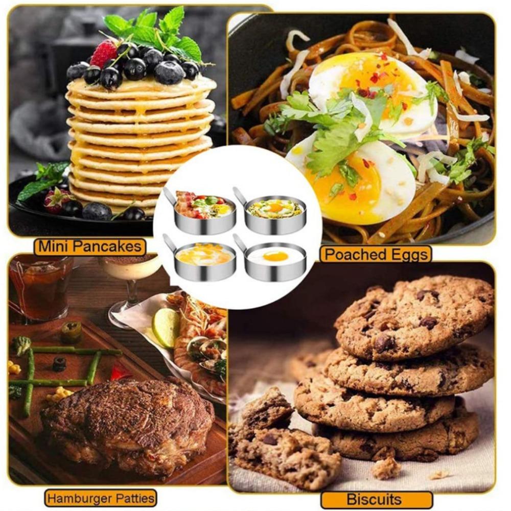 Round Omelette Mold 304 Stainless Steel Omelette Model New Omelette Ring Kitchen