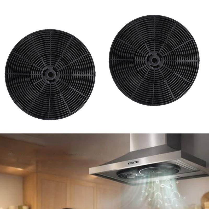 2 Pièces Filtres à Charbon Actif Filtres de Hotte Pour CCA52WH Pour CHA15 Hotte de Cuisson Filtres d'Extracteur de Cuisine Ronds 175mm