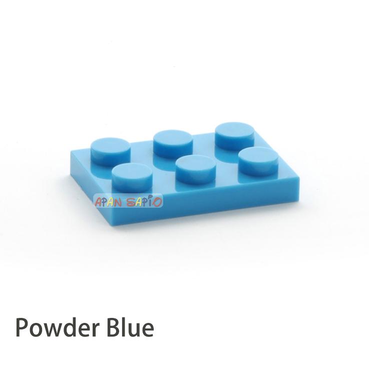 50pcs DIY Building Blocks Thin Figures Bricks 2x3 Dots 12Color Educational Creative Size Compatible With 3021 Toys for Children