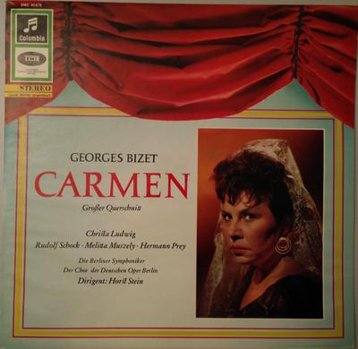 LP Record GEORGES BIZET  CHRISTA LUDWIG  RU  Carmen Groer Querschnitt SMC80676 Columbia Germany Classical Used