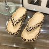Women Leopard Summer Beach Non Slip Flip Flops Outdoor Soft Sole Slippers