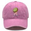 Kiwi Fruit High Heels Print Adjustable Sun Hat, Fruit Trucker Hat Headwear Unisex Simple Cotton Snapback Baseball Cap