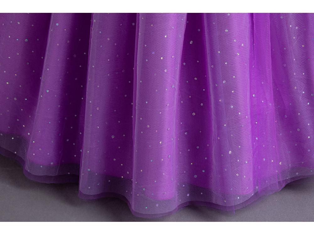 Girls' Sleeveless Sequin Flower Girl & Party Dress - Floor-Length Princess Gown