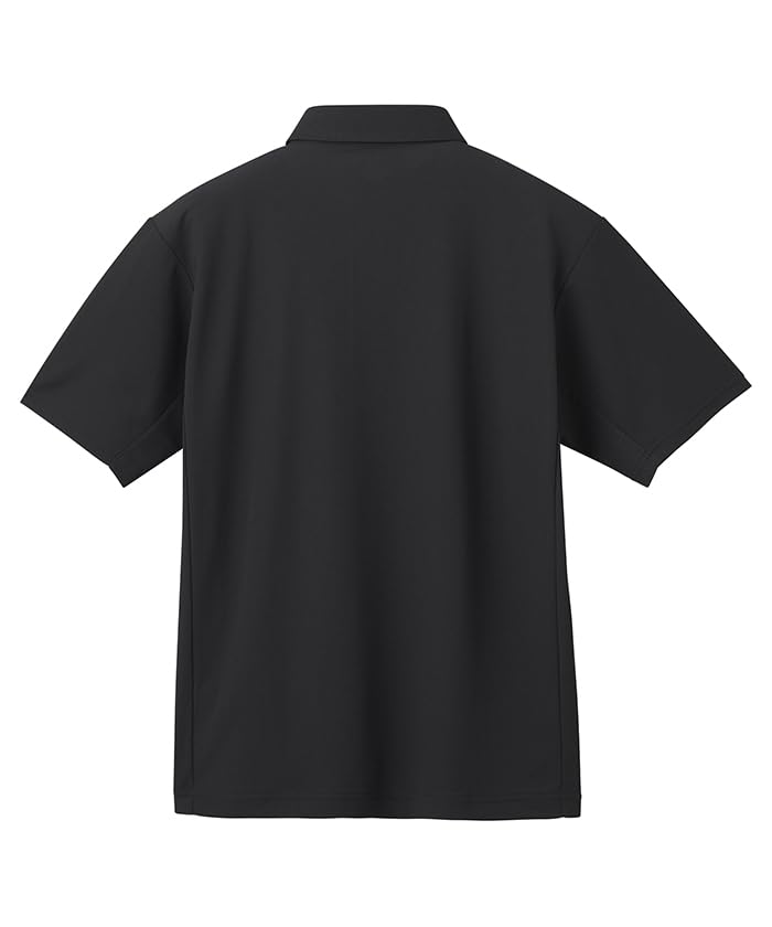 DESCENTE SUNSCREEN Mini Pique Polo Medium Shirt, Black,