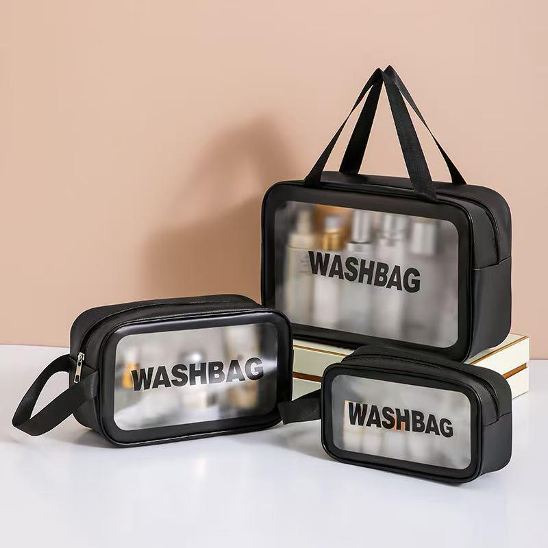 Large Capacity Wet/Dry Cosmetic Bag for Women - Portable Travel Toiletries Organizer 2023