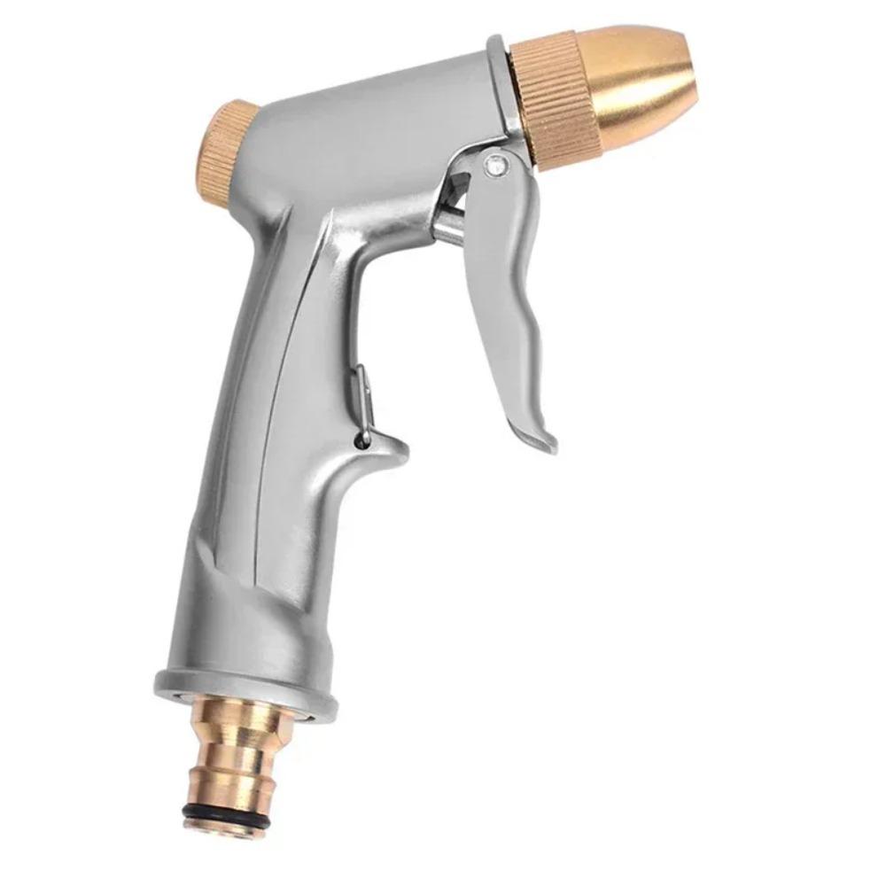Heavy Duty High Pressure Water Spray Gun - Metal Brass Adjustable Nozzle for Car Wash, Lawn & Garden Hose, Sprinkler Wand