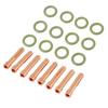 49pcs set Gas Lens Alumina Nozzles Cups Collets Accessory Kit for Welding Torch