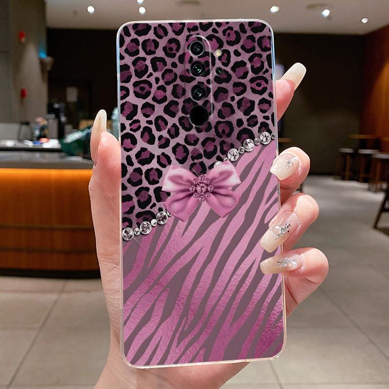 Custodia Per Xiaomi Redmi Note 8 Pro Note8 Capa Fiore Farfalla Protettiva Sottile Custodie Trasparente Morbido Silicone TPU Copri Telefono