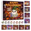 Halloween Advent Calendar 2025 24 Day Countdown Calendar with Acrylic Ghost/Gnome/Pumpkin Ornaments for Indoor Outdoor Home Party Decor
