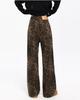 Unisex Retro-Freizeithose mit geradem Bein und Leopardenmuster
