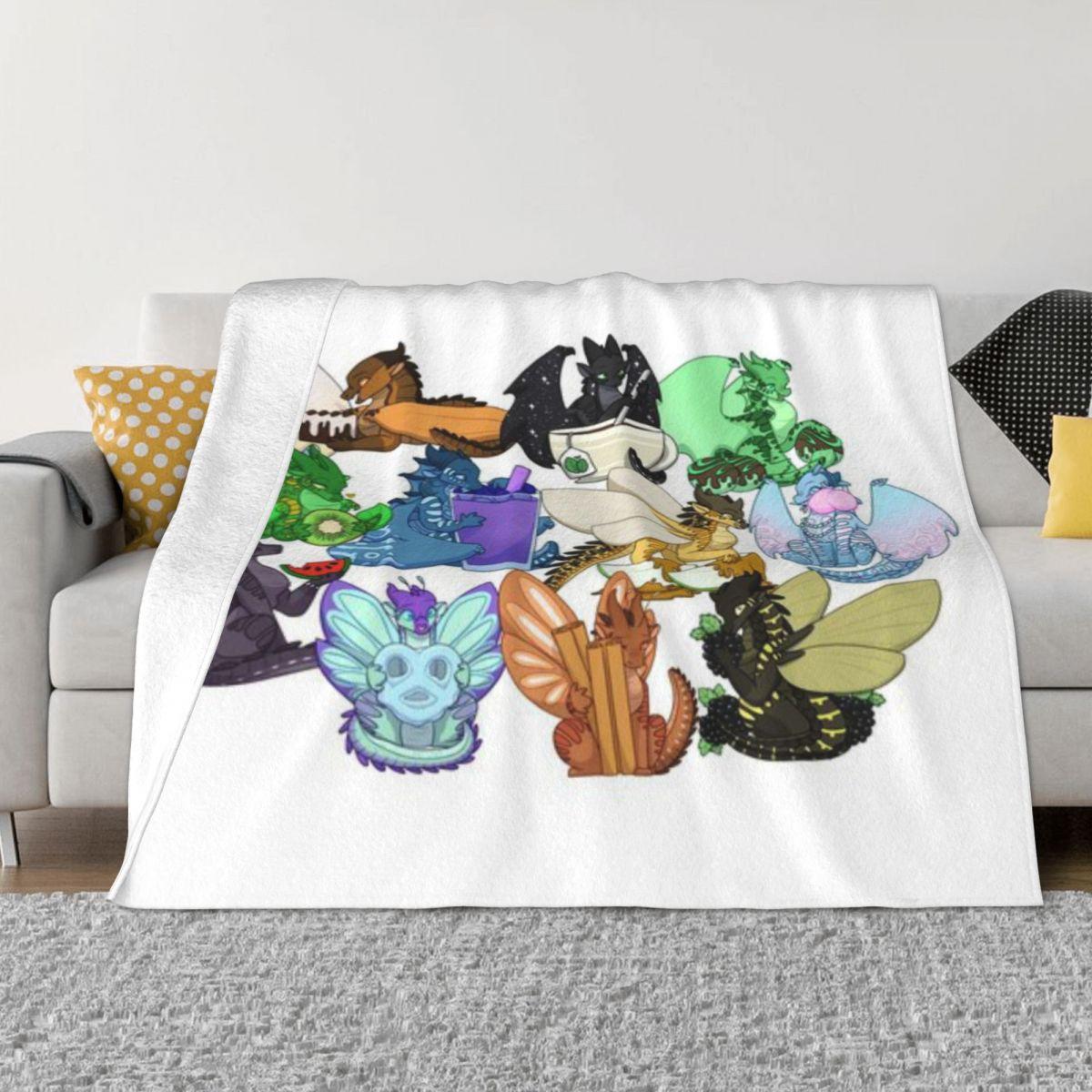 

Wings Of Fire With Foods Batch 2 Custom Home Decor An Ultra-Soft Micro Fleece Blanket 50x60in