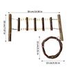 Bird Swing Ladder Flexible Interactive Suction Cup Wooden Cage Perch Bird Playground Swing Hammock For Lovebirds Goldens