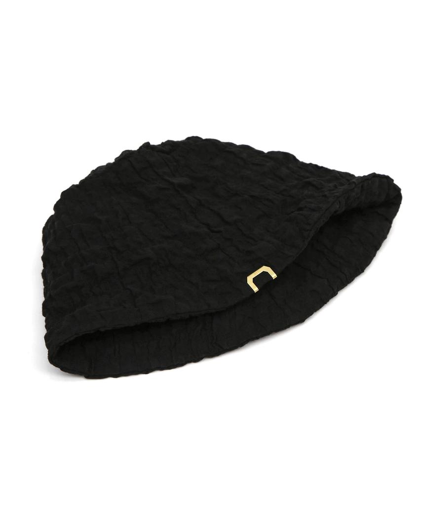 Eondeokeonteulolseutyudio Bubble Pattern Cotton Bucket Hat Stand Bucket / Bubble / Black