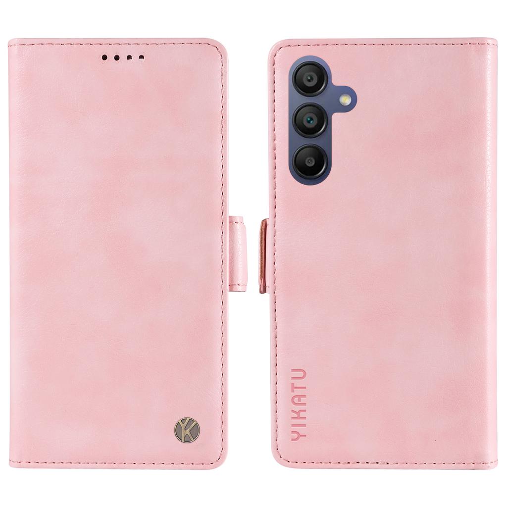 YIKATU YK-007 For Samsung Galaxy A17/A26 5G/A16 5G/A16 4G Case Side Buckle PU Leather Phone Cover Litchi Texture