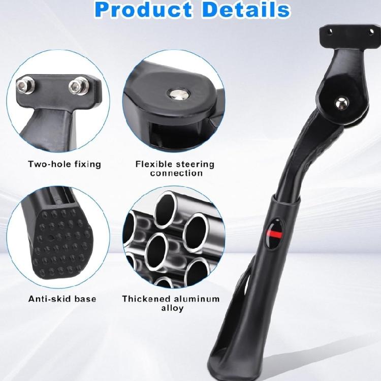 Adjustable Bicycles Kickstand Stand Side Rear Parking Rack Aluminum Alloy Road Bike Kickstand Parking Stand Enduring