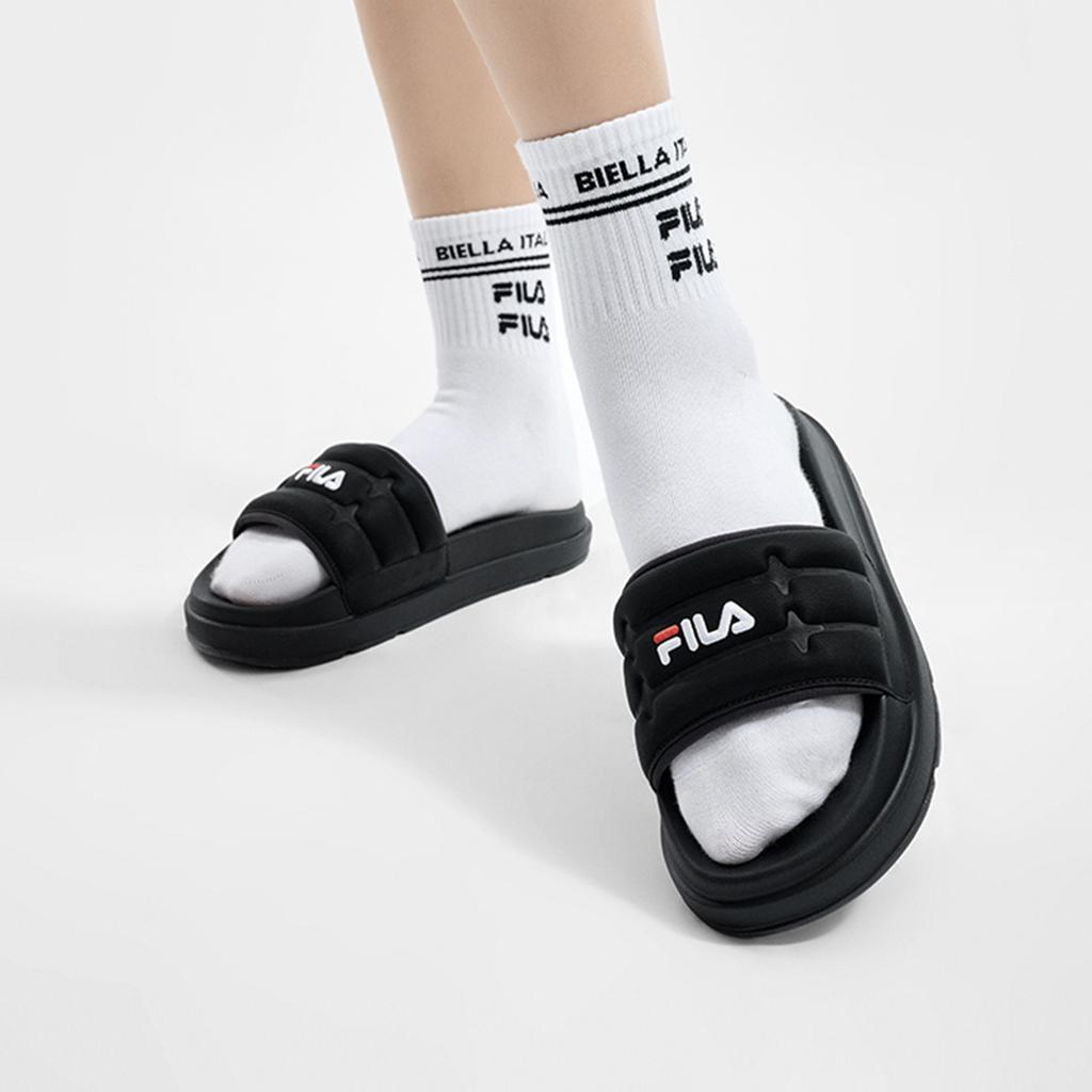 FILA Drifter Fashion Versatile Casual Slide Sandals Women Footwear Deep-Black F12W422502FBK