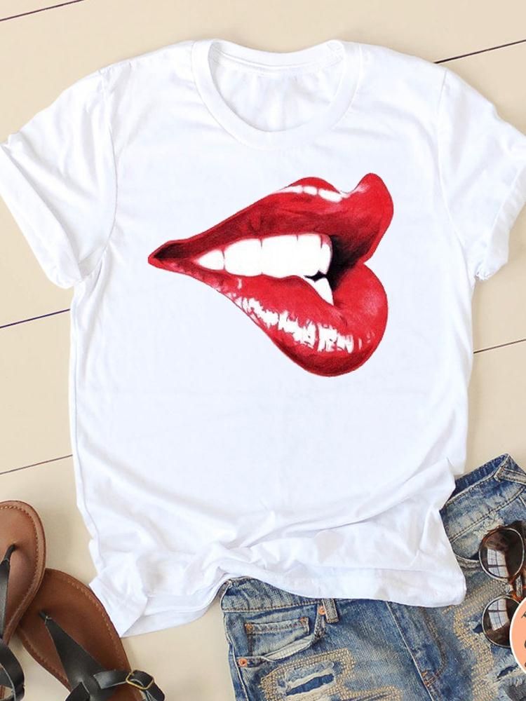 Short Sleeve Watercolor Flamingo Beach Ladies Summer Graphic Tee Tshirts Casual Clothing Women Fashion Female T Print Clothes