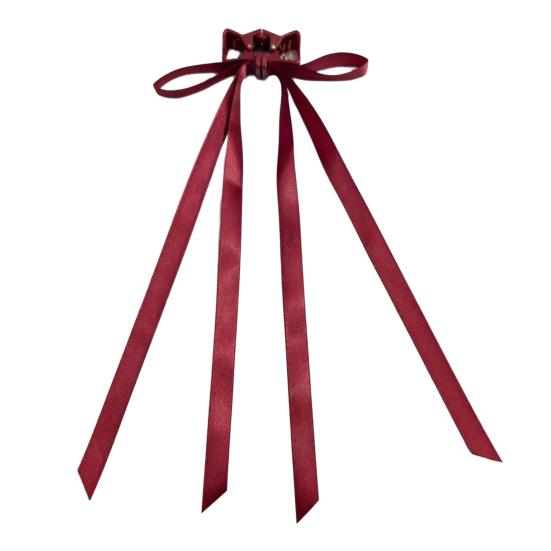 

Magnetic Hair Clip Non-slip Teeth Bowknot Decor Back Head Hair Claw Half-Up Styles Hair Styling Tool Hair красный