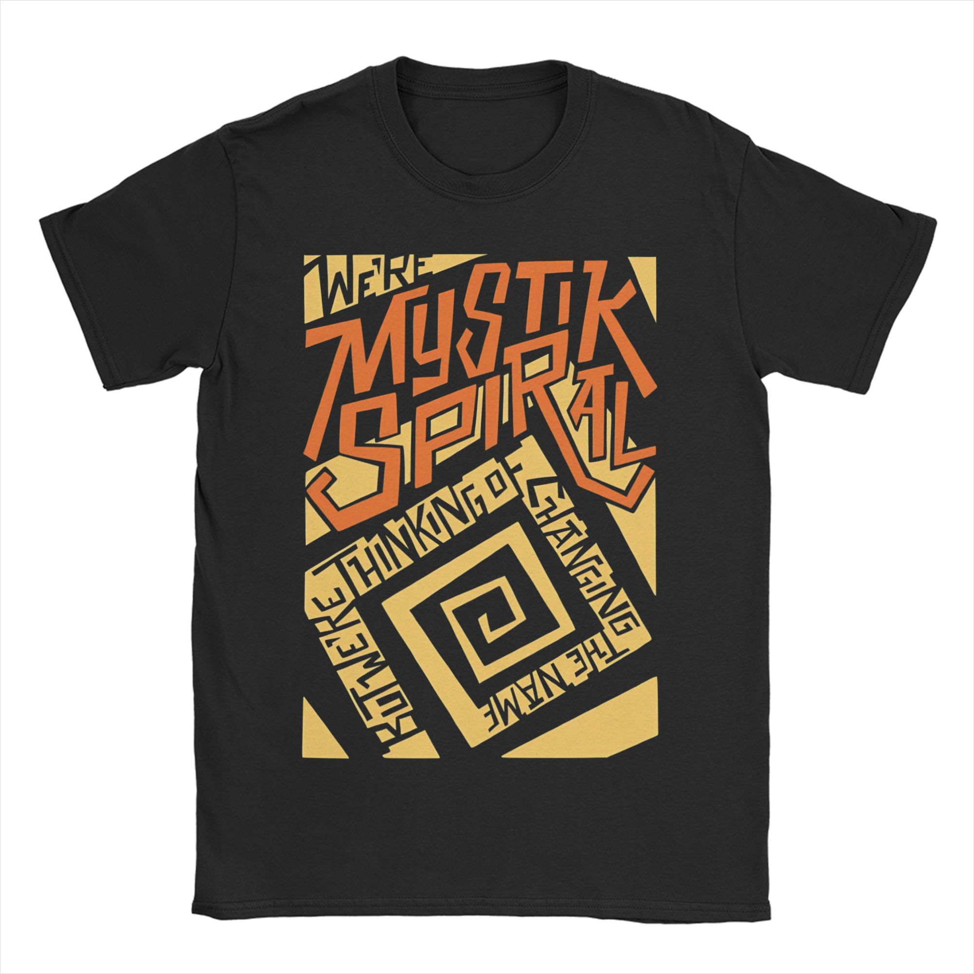 Mystik Spiral Darias T-Shirt for Men Women Vintage 100% Cotton Tee Shirt Crewneck Short Sleeve T Shirts Unique Clothing S разноцветный