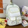 Schoolbag new schoolbag women's college wind milk yellow large capacity high value middle and high school students multi-compartment backpack