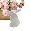 Osterhase Keramik Figuren Porzellan Feiertags Hase Dekoration Skulptur Osterhase Skulptur Schreibtisch Ornament für Esszimmer