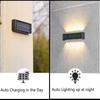Warm Light Solar Wall Lamp Streetlights Waterproof Lamp Decoration Lights Outdoor Lighting  Garden