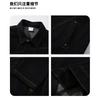 Unisex Relaxed Fit Denim Jacket Casual Outerwear Classic Straight Hem Cotton Fabric
