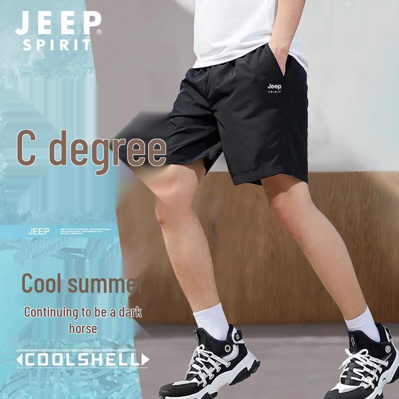 JEEP SPIRIT Men s Quick-Dry Breathable Athletic Shorts M